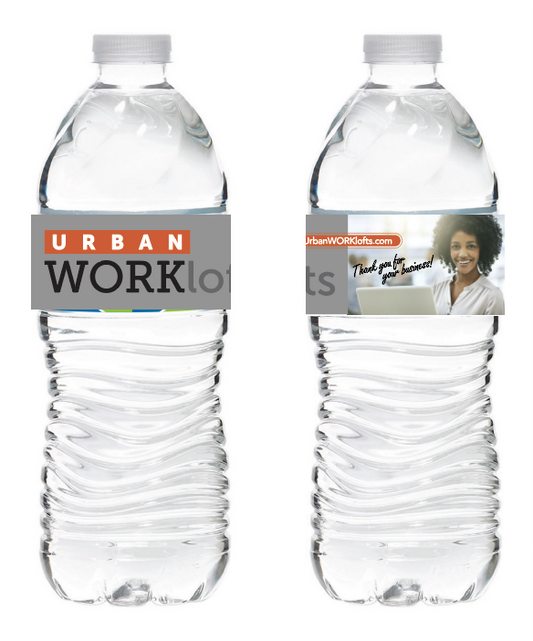 WORKlofts Bottled Water Label (1,000) @$0.37/ea